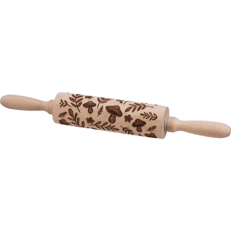 primitives by kathy Mushrooms Small Embossing Rolling Pin