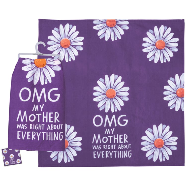 primitives by kathy My Mother Was Right Kitchen Towel