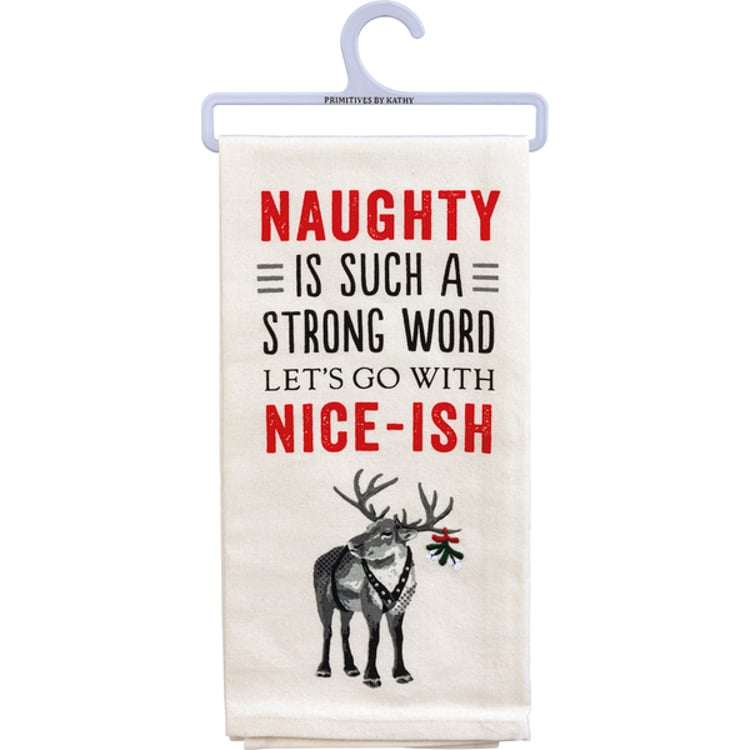 primitives by kathy Naughty Let's Go With Niceish Kitchen Towel