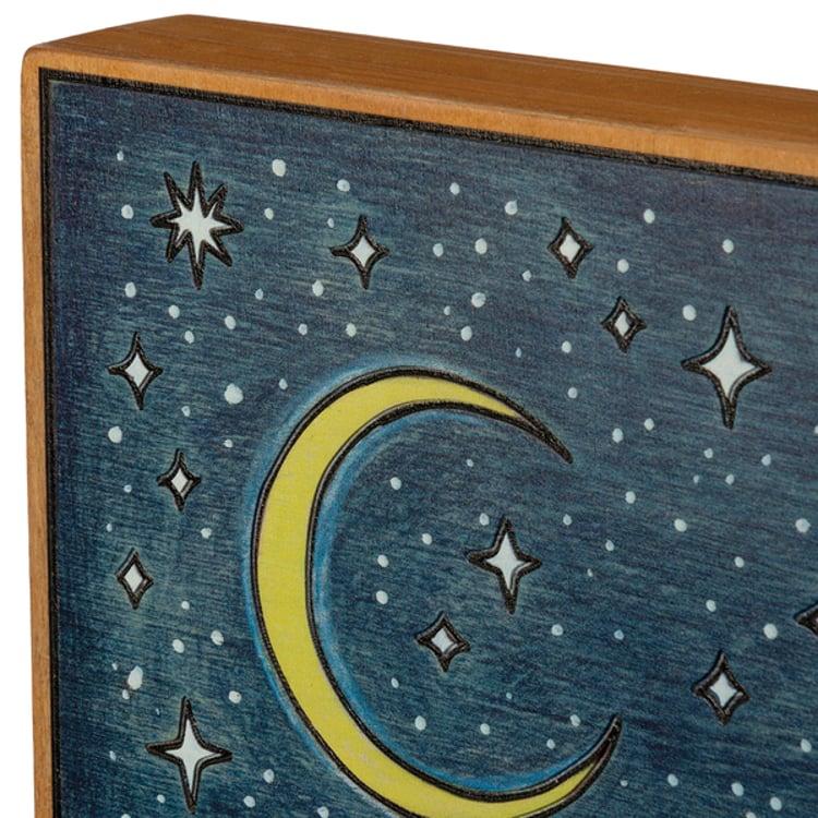 Primitives By Kathy Never Stop Looking Up Celestial Box Sign