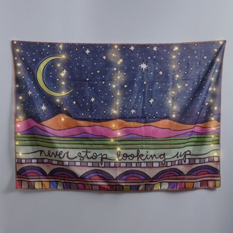 Primitives By Kathy Never Stop Looking Up Lighted Tapestry