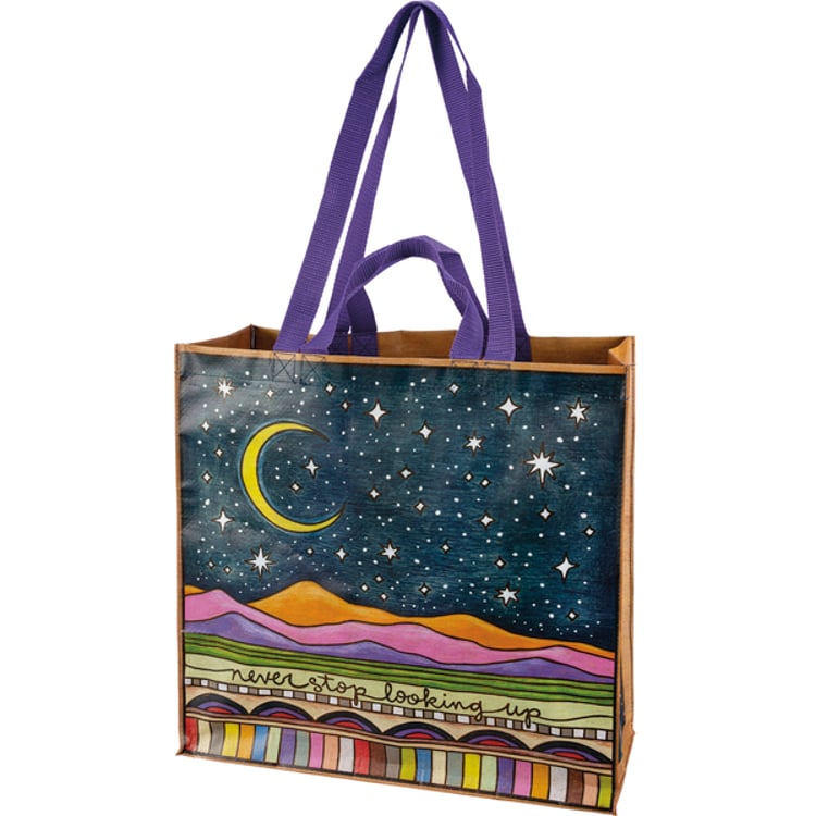 Primitives By Kathy Never Stop Looking Up Market Tote