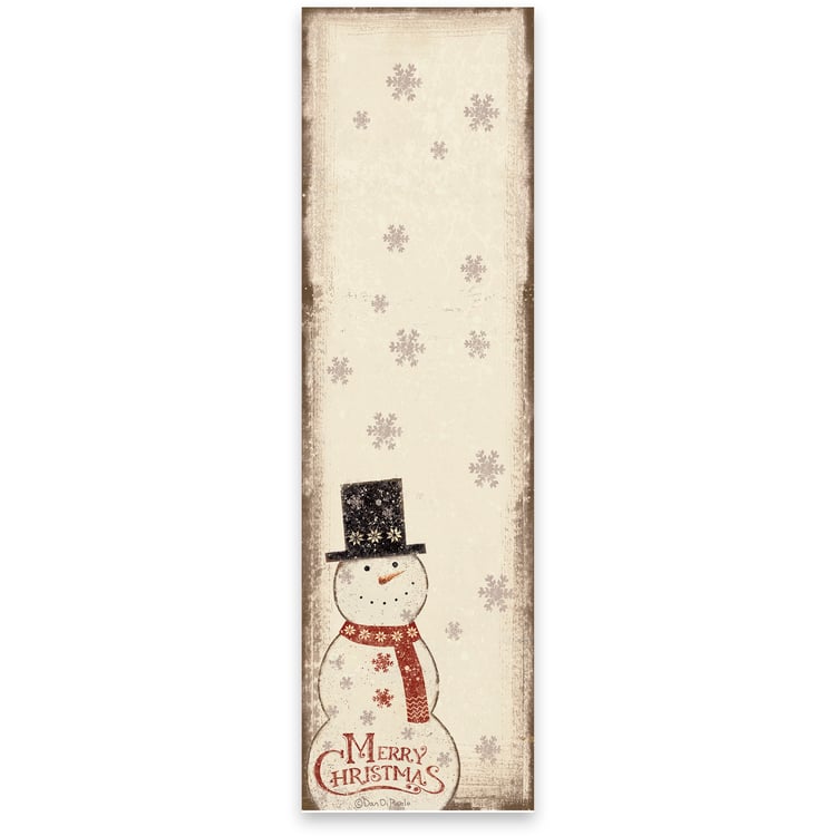 primitives by kathy Nordic Merry Christmas Snowman List Pad