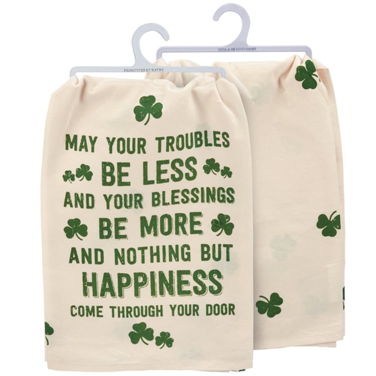 primitives by kathy Nothing But Happiness Kitchen Towel