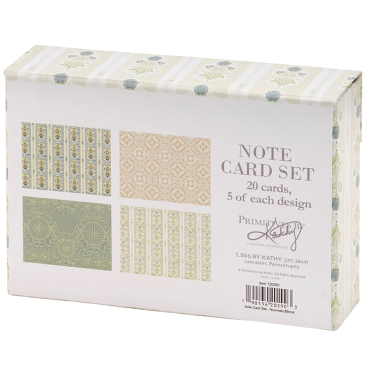Primitives By Kathy Nouveau Botanical Note Card Set