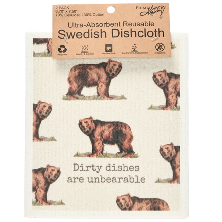 Primitives By Kathy Amoosed Swedish Dishcloth Set