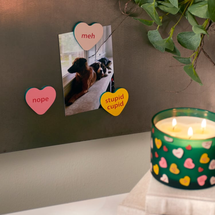 Primitives By Kathy Anti Valentine Magnet Set