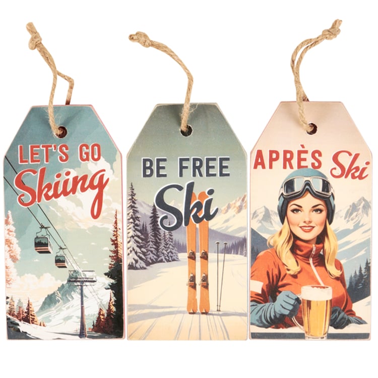 primitives by kathy Apres Ski Ornament Set