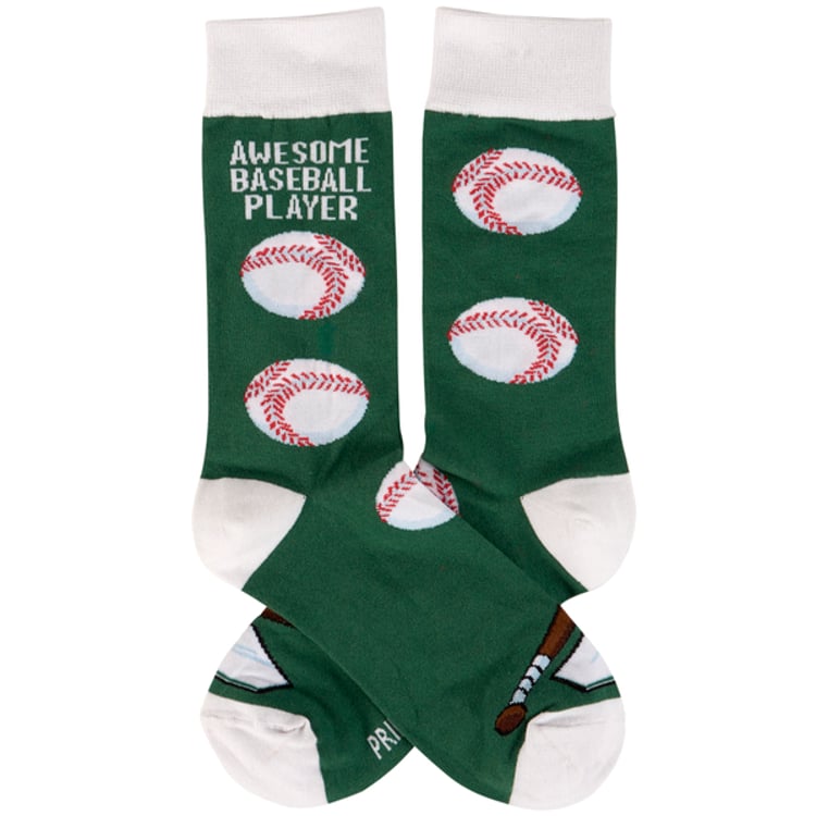 Primitives By Kathy Awesome Baseball Player Socks