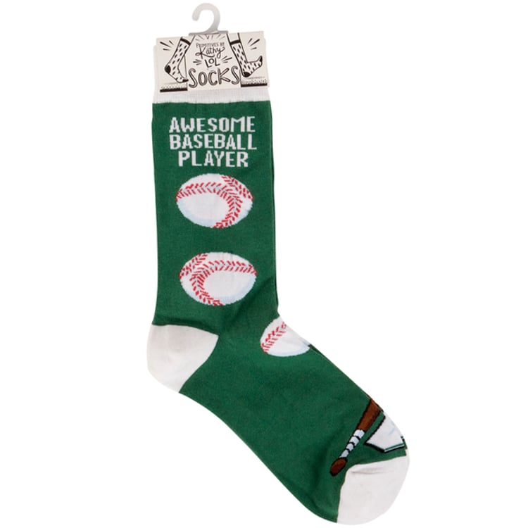 Primitives By Kathy Awesome Baseball Player Socks