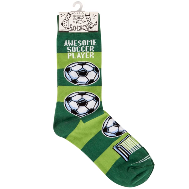 Primitives By Kathy Awesome Soccer Player Socks