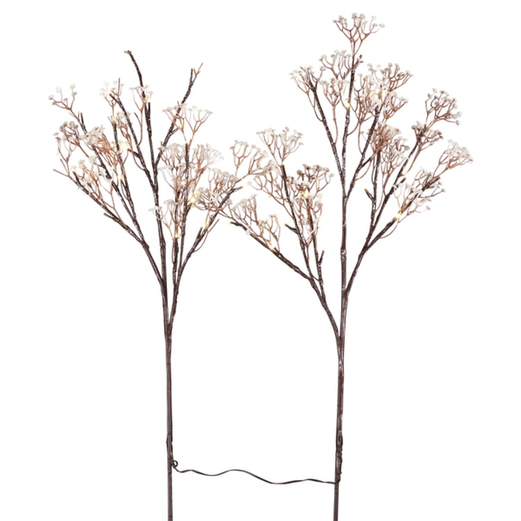 Primitives By Kathy Baby's Breath Lighted Twig