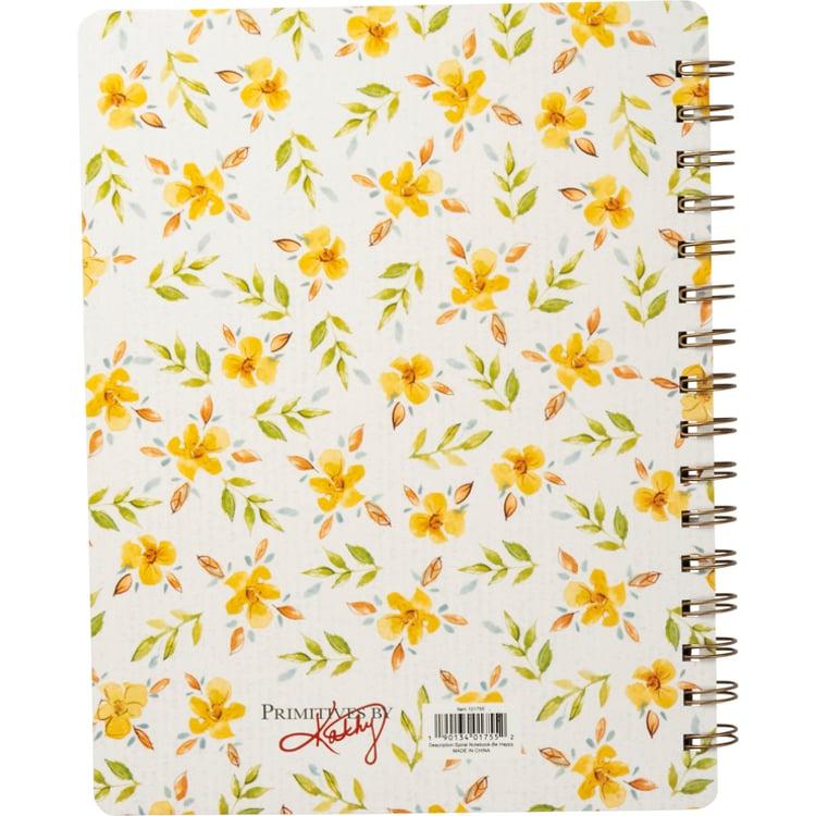 Primitives By Kathy Be Happy Spiral Notebook