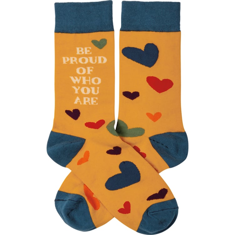 Primitives By Kathy Be Proud Of Who You Are Socks