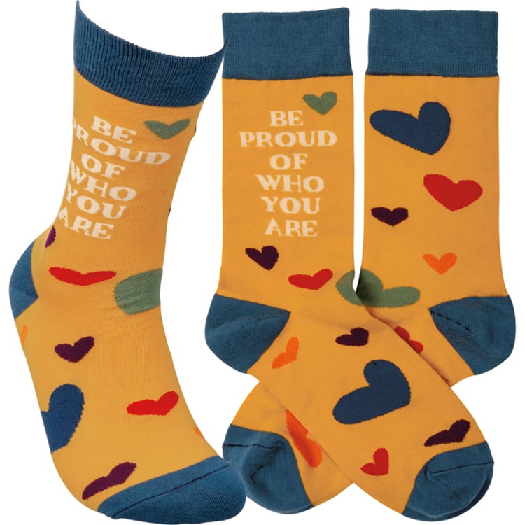 primitives by kathy Be Proud Of Who You Are Socks