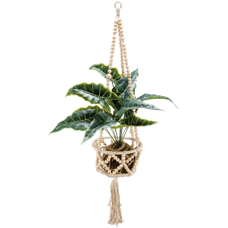 primitives by kathy Beaded Plant Hanger