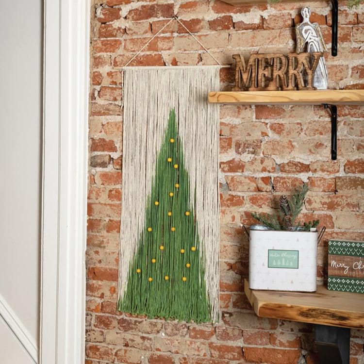 Primitives By Kathy Beaded Tree Wall Hanging