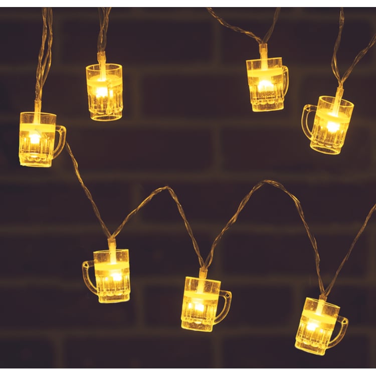 primitives by kathy Beer Mug String Lights
