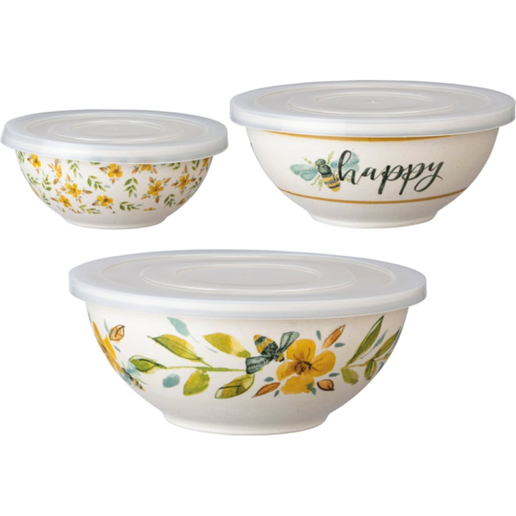 primitives by kathy Bees Bowl Set