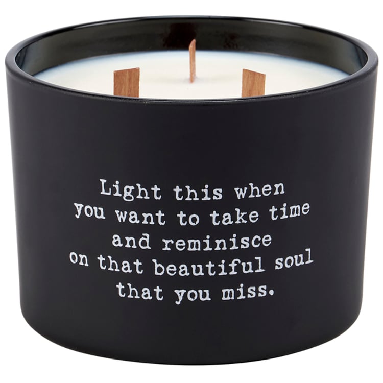 primitives by kathy Bereavement Poetry Candle