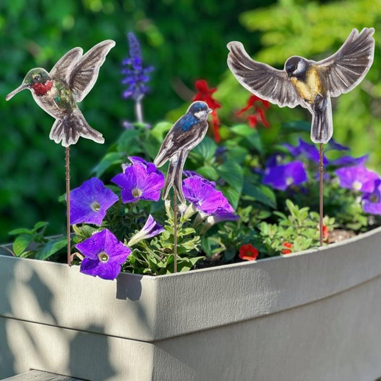 Primitives By Kathy Bird Garden Pick Set