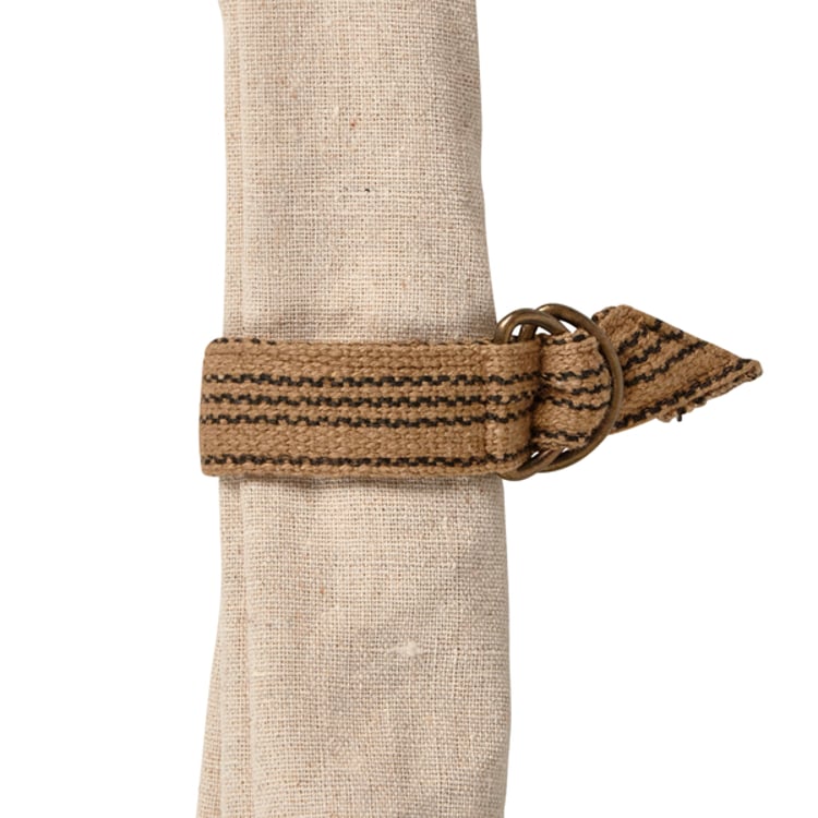 primitives by kathy Black Stripe Napkin Ring