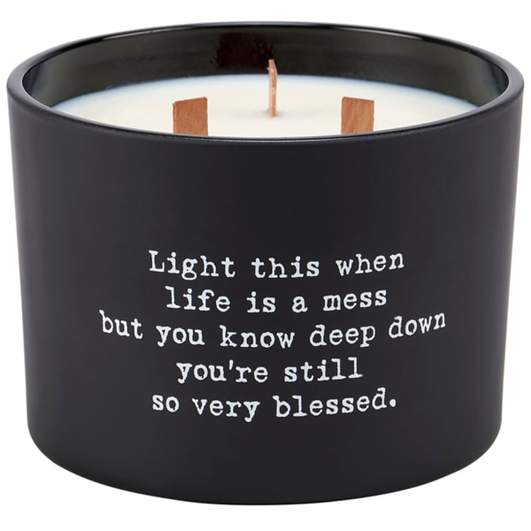 primitives by kathy Blessed Poetry Candle