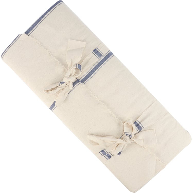 Primitives By Kathy Blue 3 Stripe Cream Fabric