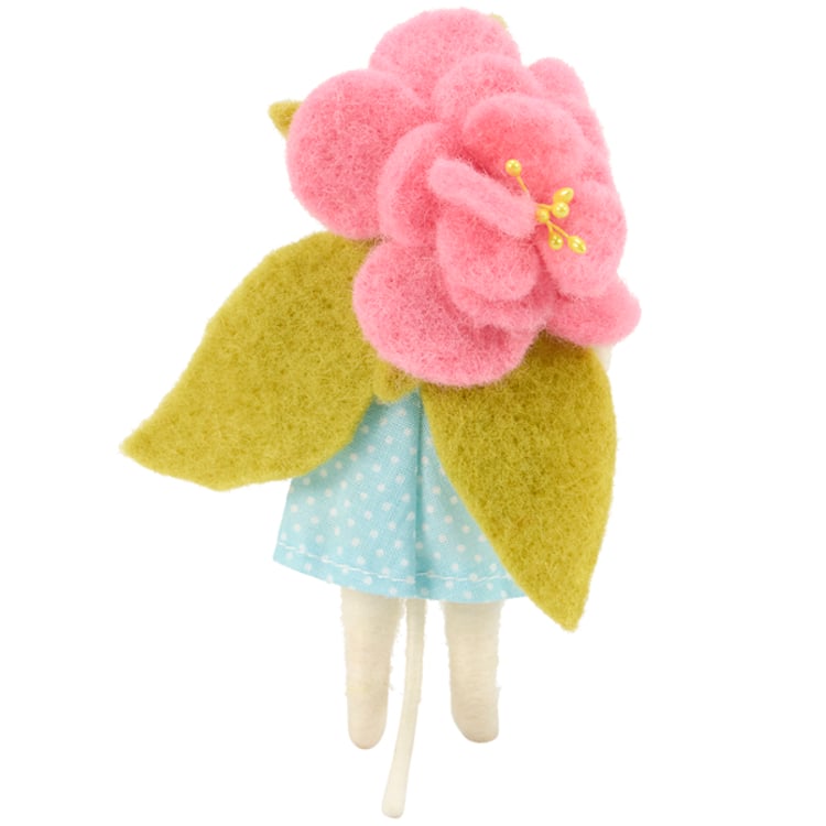 Primitives By Kathy Blue Dress Mouse Critter