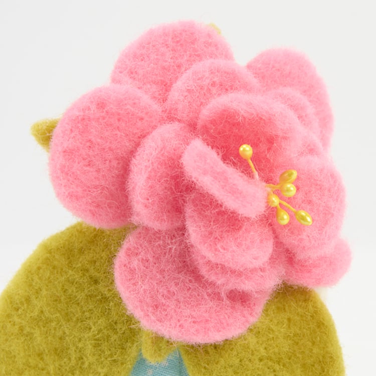 Primitives By Kathy Blue Dress Mouse Critter