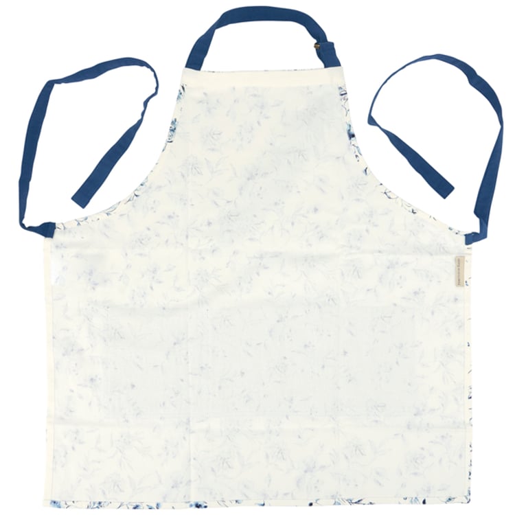 Primitives By Kathy Blue Floral Apron