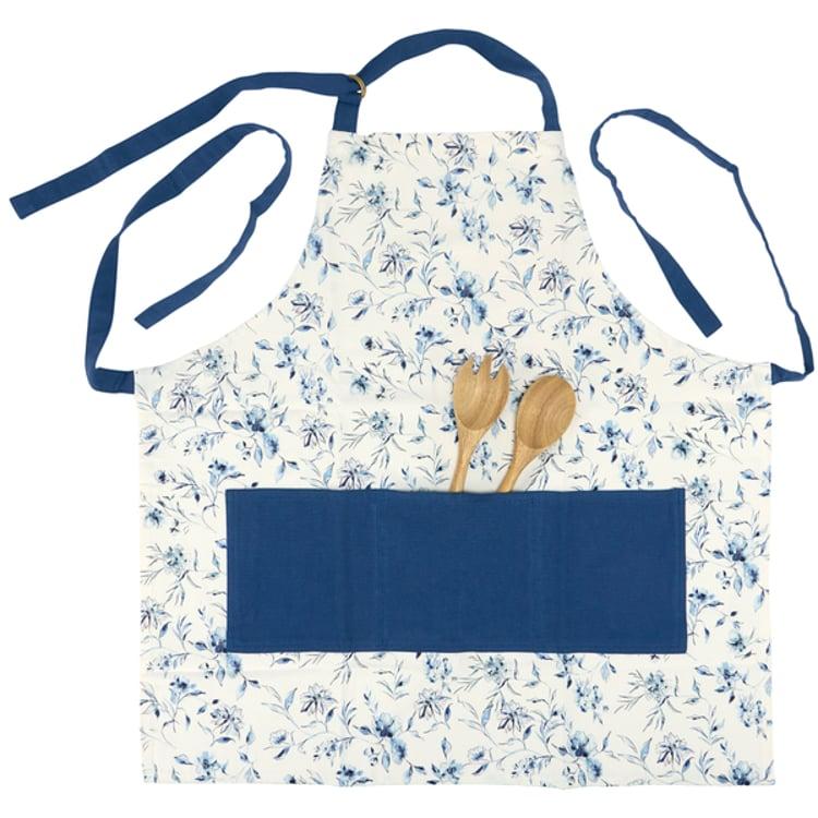 primitives by kathy Blue Floral Apron
