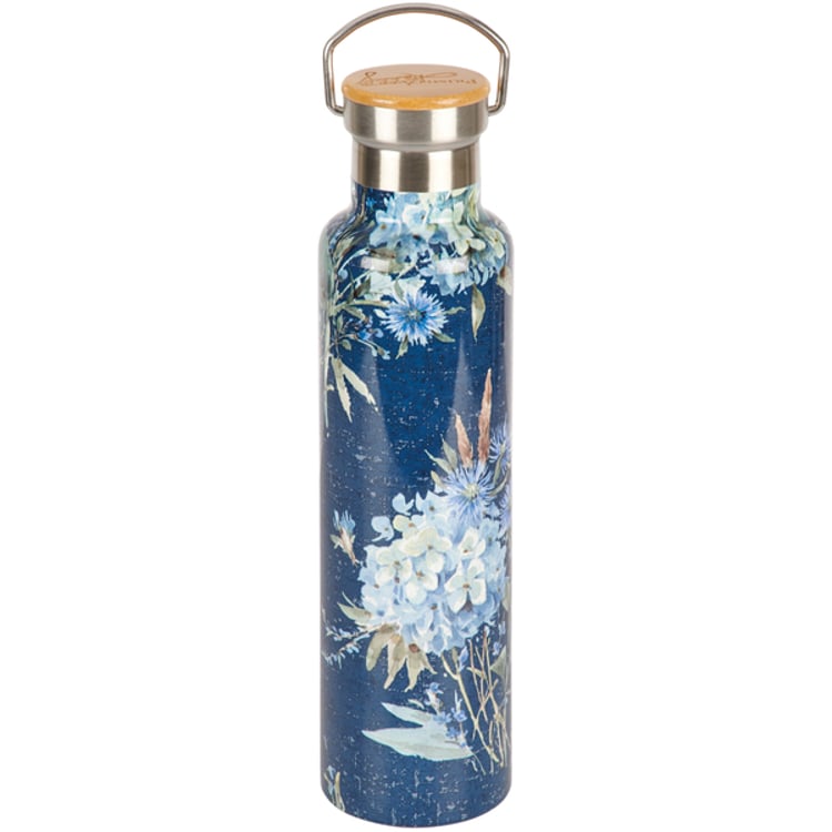 Primitives By Kathy Blue Florals Insulated Bottle