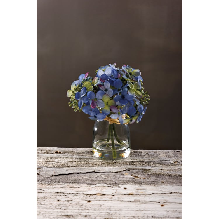 primitives by kathy Blue Hydrangea Vase