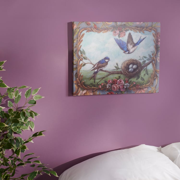 Primitives By Kathy Blue Swallow Canvas Wall Art
