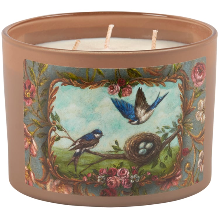 Primitives By Kathy Blue Swallows Candle