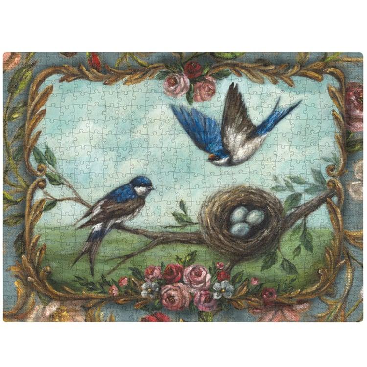 Primitives By Kathy Blue Swallows Puzzle