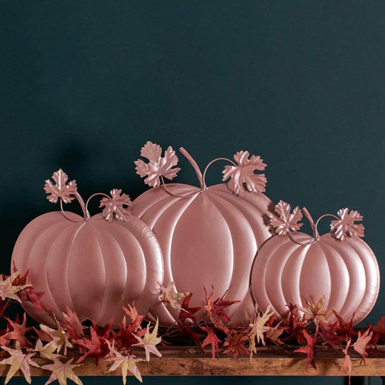 Primitives By Kathy Blush Pumpkins Slat Sitter