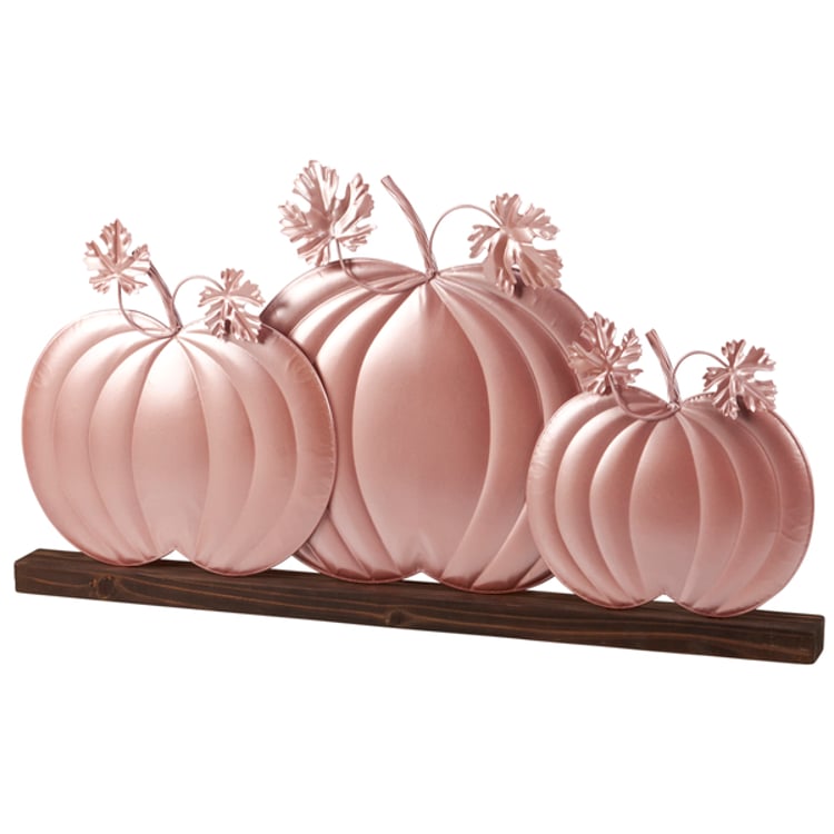 primitives by kathy Blush Pumpkins Slat Sitter