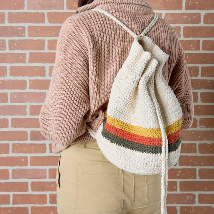 Primitives By Kathy Boho Stripe Drawstring Bag