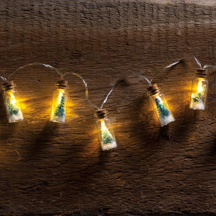 primitives by kathy Bottle Brush Tree Jar Lights