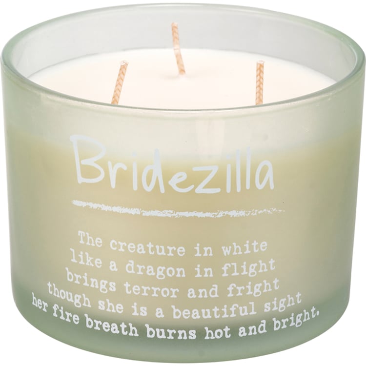 primitives by kathy Bridezilla Poetry Candle