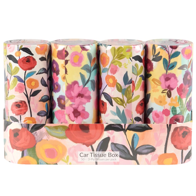 Primitives By Kathy Bright Floral Tissue Box Set