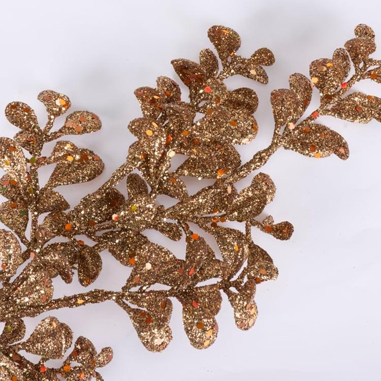 Primitives By Kathy Bronze Glitter Floral Pick