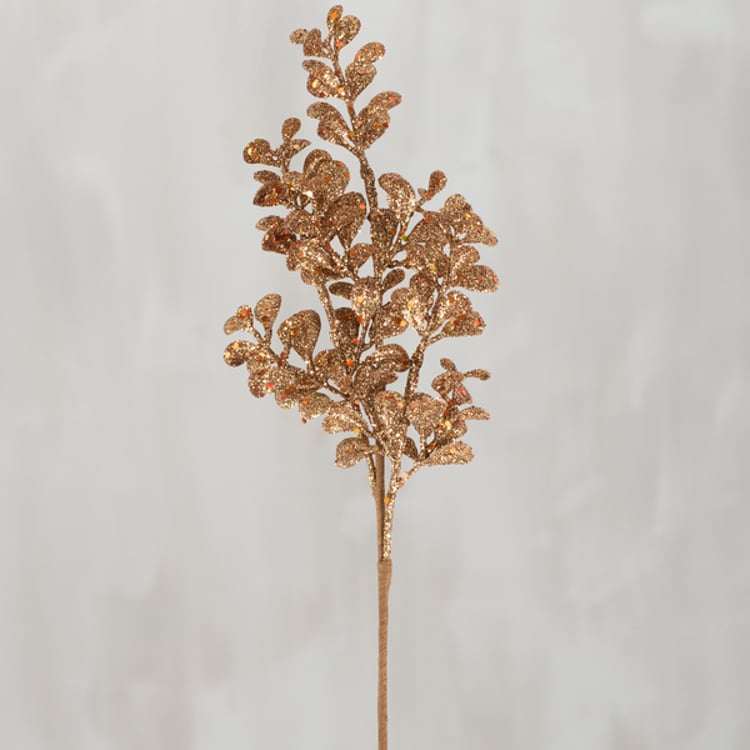 primitives by kathy Bronze Glitter Floral Pick