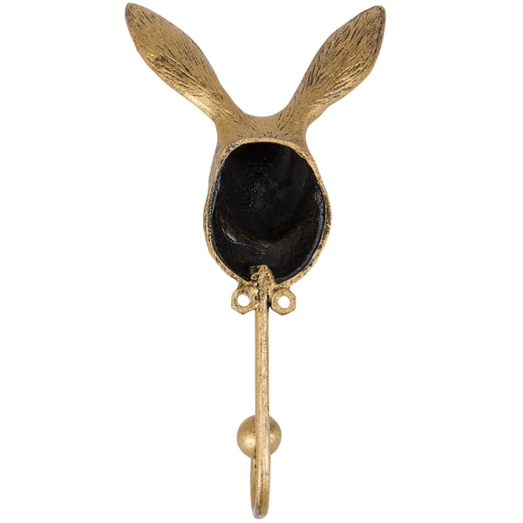 Primitives By Kathy Bronze Rabbit Wall Hook