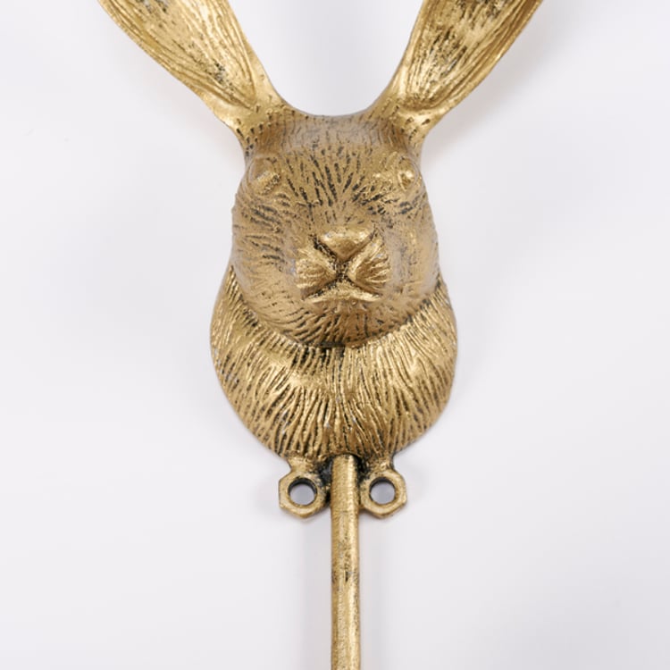 Primitives By Kathy Bronze Rabbit Wall Hook