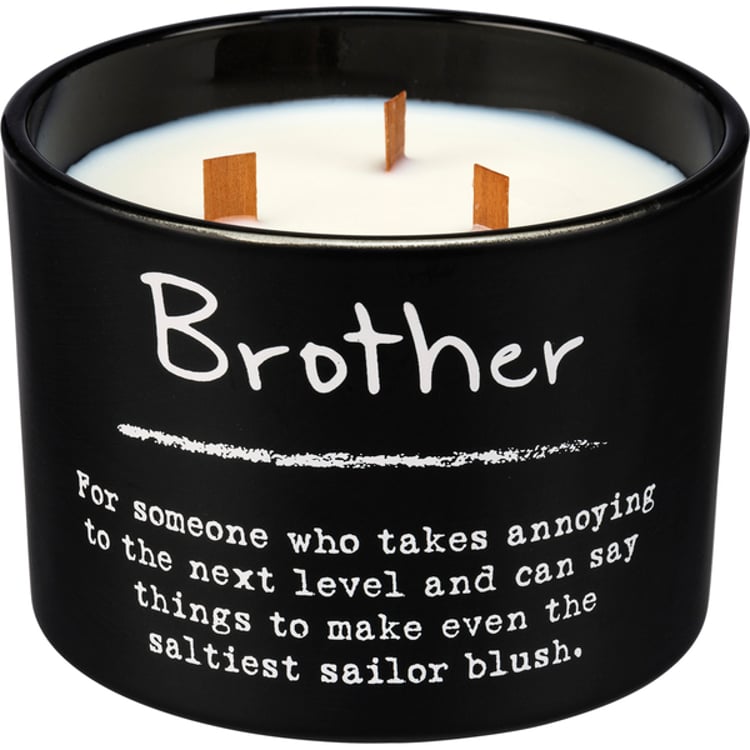 primitives by kathy Brother Poetry Candle