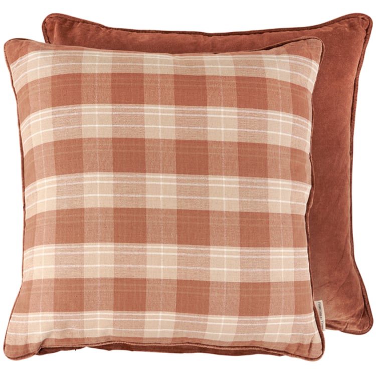 primitives by kathy Brown Tartan Pillow