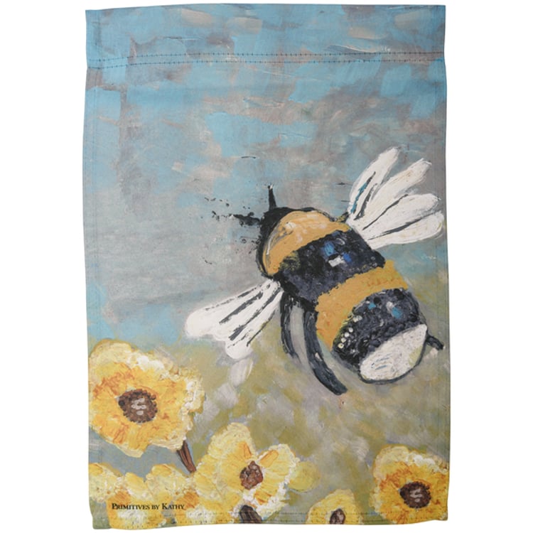 Primitives By Kathy Bumblebee Garden Flag